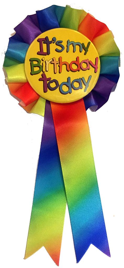 Single Tier Personalised Rainbow Rosettes For Birthdays Etsy