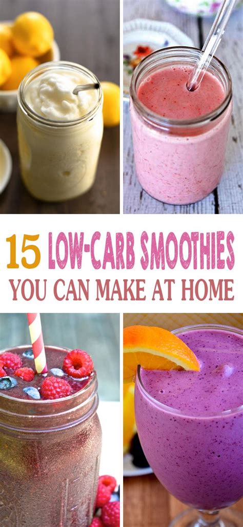 Low Carb Smoothies You Can Make At Home
