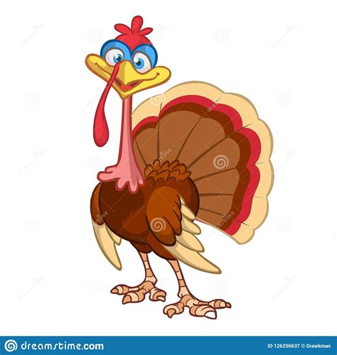illustration about thanksgiving cartoon turkey bird vector illustration of funny turkey