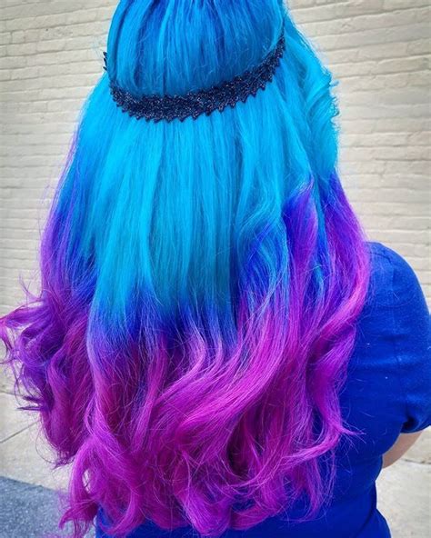 websta hairbyjessysilva mermaids are real 🌈🌈🌈🌈 fantasy hair hair inspiration hair styles