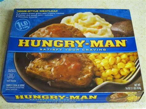 Frozen Friday Hungry Man Home Style Meatloaf Brand Eating