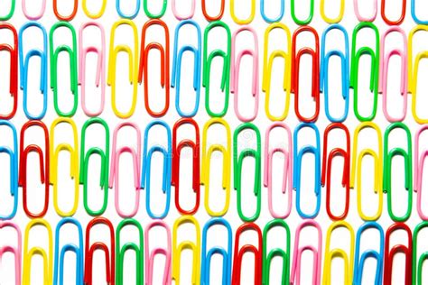 Paper Clips With Colorful Color Stock Photo Image Of Concepts