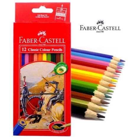 Faber Castell Classic Colour Pencils 12 Colors Long Shopee Philippines