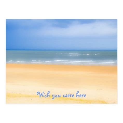 Beach Wish You Were Here Postcard