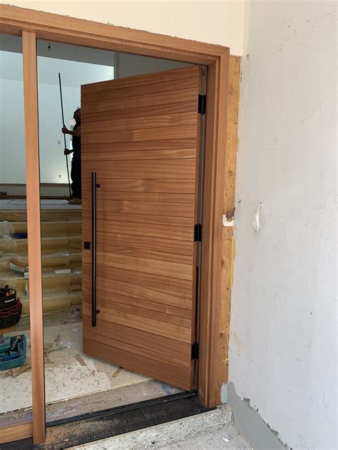 Modern Solid Wood Panel Exterior Door Modern Doors