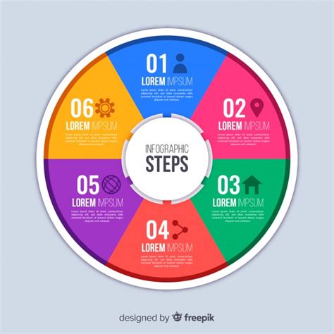 Free Vector Infographic Steps Concept