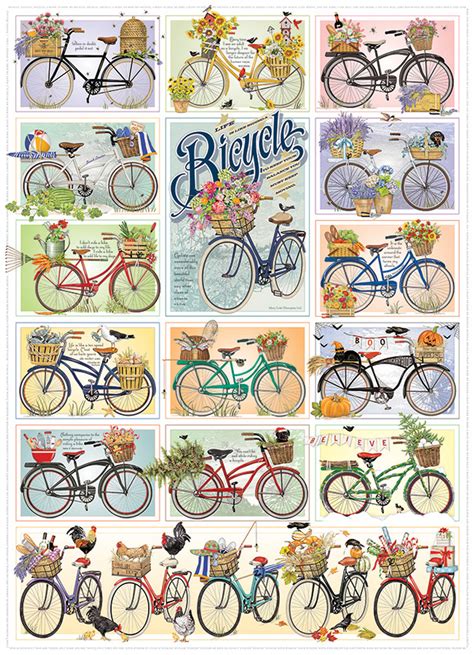 Bicycles 1000pc Jigsaw Puzzle By Cobble Hill