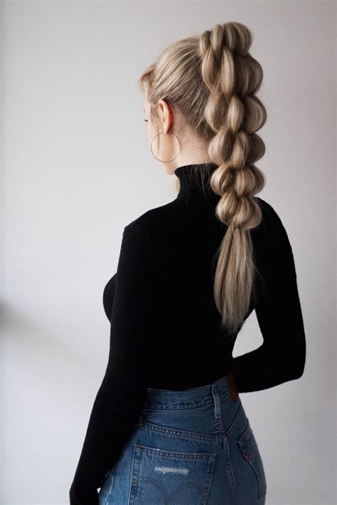 Thank you for tuning into this super long sleek jumbo braided ponytail tutorial using braiding hair. Unique Braided Ponytail Hair Tutorial - Alex Gaboury