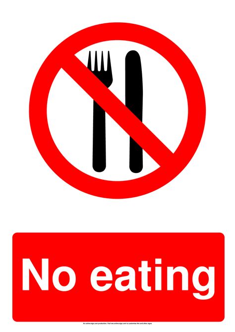 No Food And Drink Sign No Food Or Drink Aluminium Metal Sign