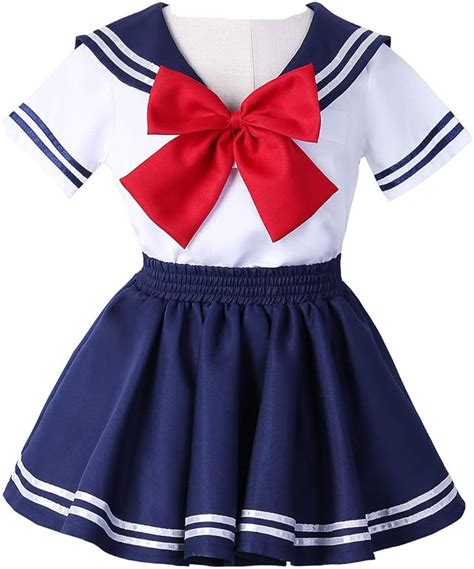 women japanese school girl cosplay sailor uniform outfit set costume fancy dress costume