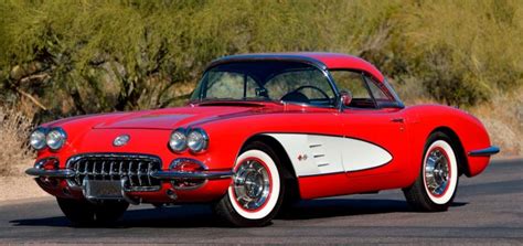 Red And White 1958 Chevrolet Corvette Heads To Auction