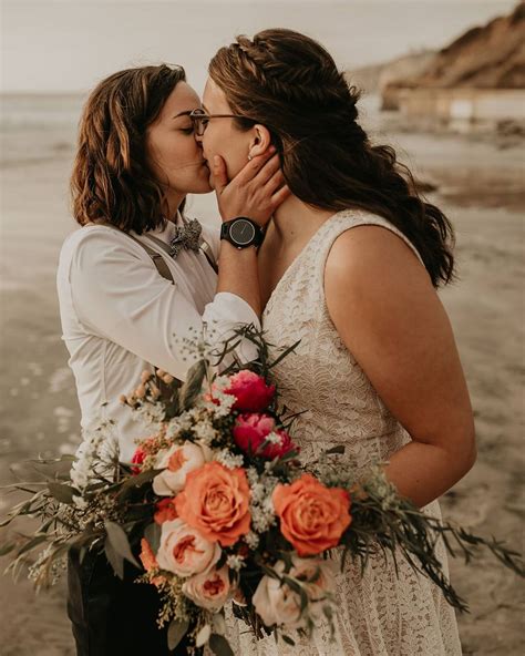 Modern Lgbtq Weddings 🖤 On Instagram “magazine Meet Dee And Sarah 💖⁠ Their Entire Elopement