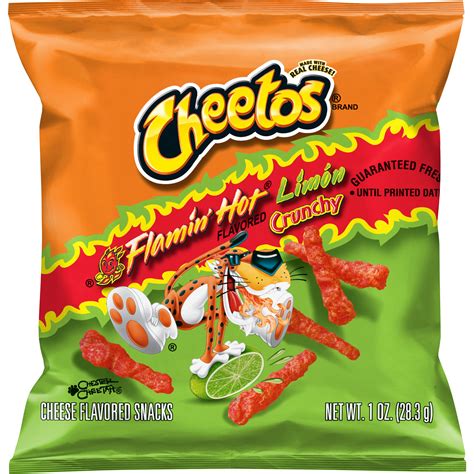 Cheetos Crunchy Flamin Hot Limon Flavored Cheese Flavored Snacks Smartlabel™