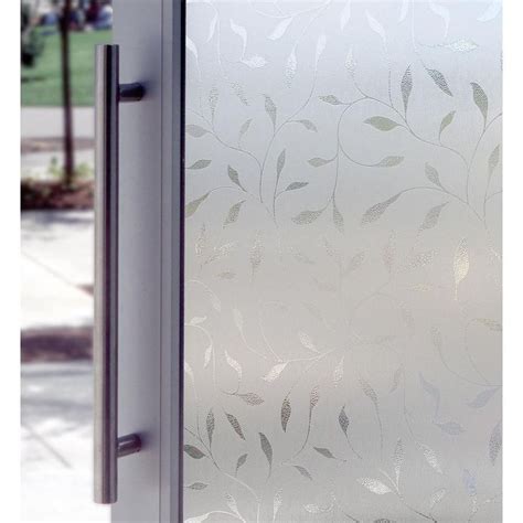 Artscape 24 In X 36 In Etched Leaf Decorative Window Film 01 0128