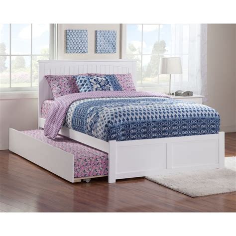 Atlantic Furniture Nantucket Full Platform Bed With Flat Panel Foot