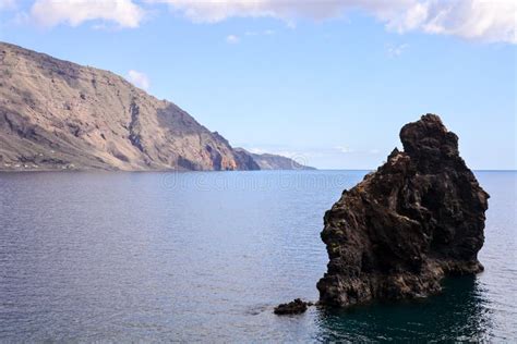 Roque De Bonanza Beach In El Hierro Stock Photo Image Of Volcanic