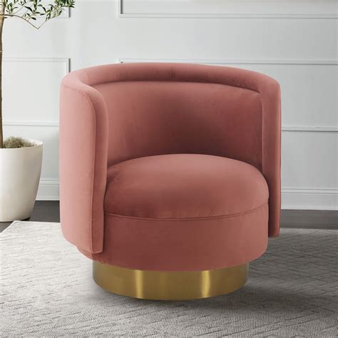 Peony Fabric Upholstered Sofa Accent Chair