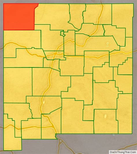 Map Of San Juan County New Mexico