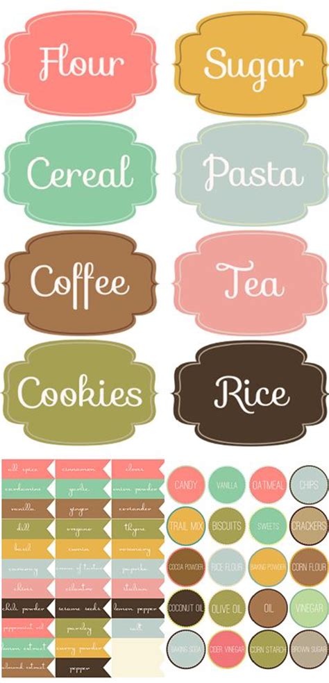 Free collection of 30+ printable dessert labels dessert table labels template � free download wedding | silhouette. Free printable pantry labels