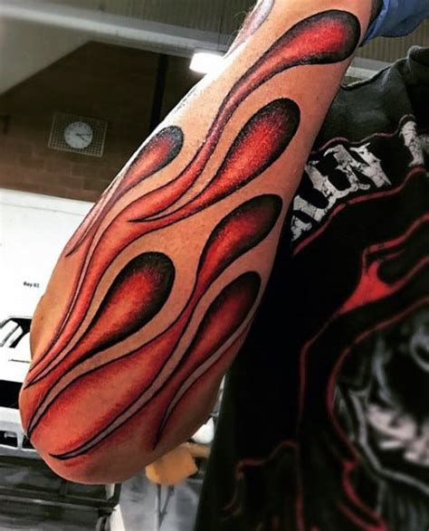Flames Tattoo Meaning 120 Fire Tattoos To Show Your Anger Campfire