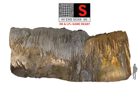 Cave Wall Scan 8k Modelo 3d 99 Obj Max Free3d