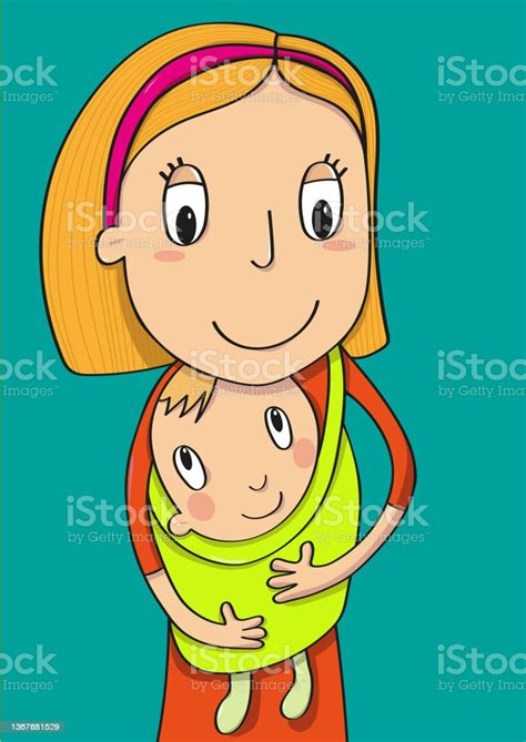 Blonde Mom Love Stock Illustration Download Image Now 0 11 Months
