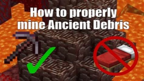 How To Mine Ancient Debris The Proper Way Youtube