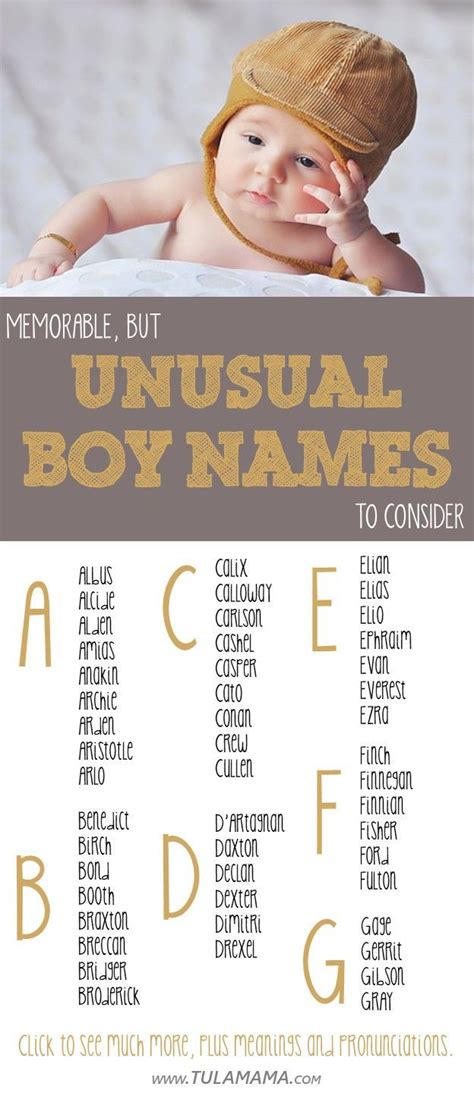 Memorable But Unusual Boy Names To Consider In 2020 Unusual Boy Names