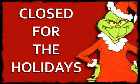 50 Closed For The Holiday Sign