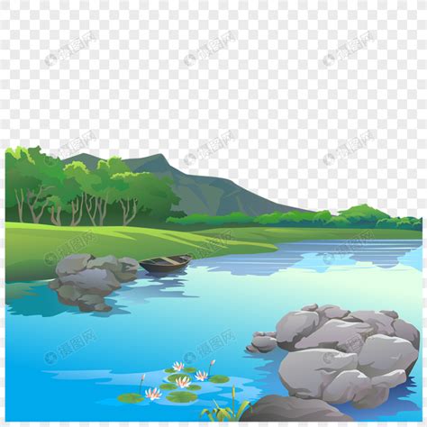 Gambar Sungai Kartun Gambaran
