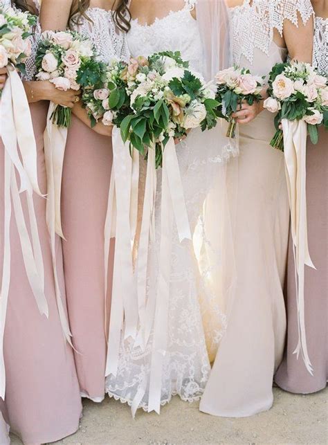 Pink Wedding Mauve Bridesmaids Dresses 2034643 Weddbook