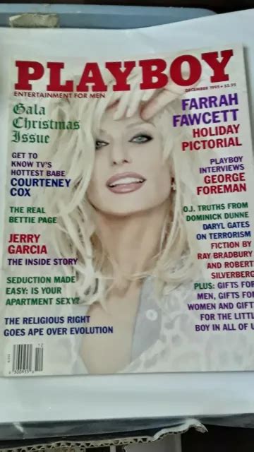 Playboy Magazine December Farrah Fawcett Cover Samantha Torres