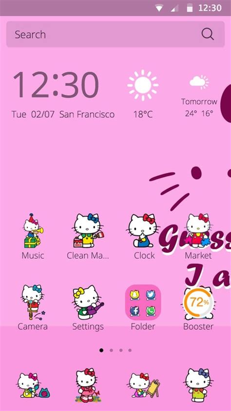 Hello kitty Theme Free Android Theme download - Appraw
