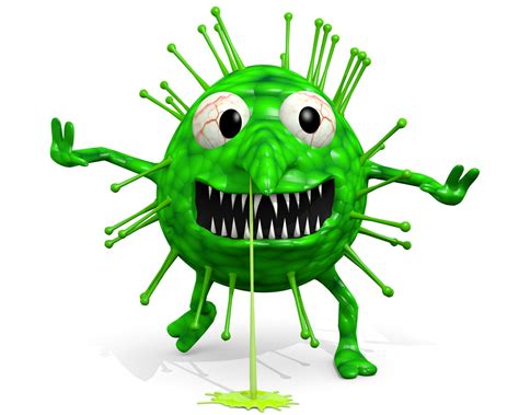 Bacteria Del Conjunto De Dibujos Animados Del Vector De Virus Icono Images