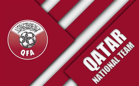 Futebol Equipe Nacional De Futebol Do Qatar Emblema Logotipo Catar