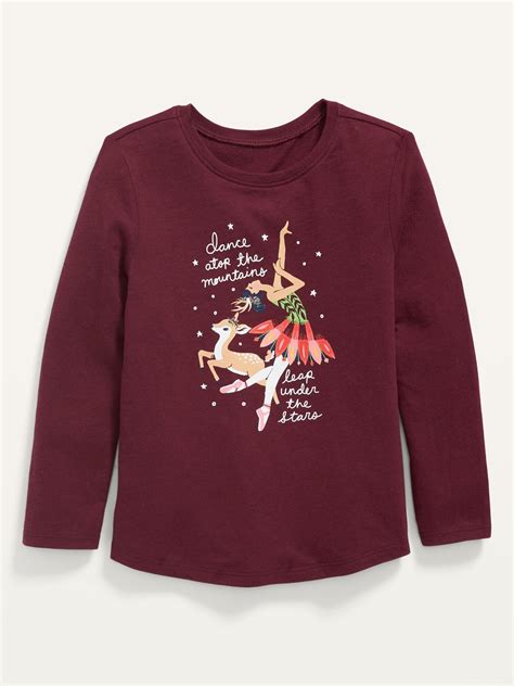 Graphic Long Sleeve T Shirt For Toddler Girls Old Navy