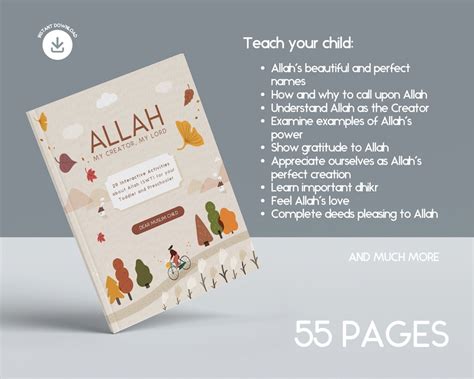 Teaching Kids About Allah Hands On Activities About Allah Etsy Canada
