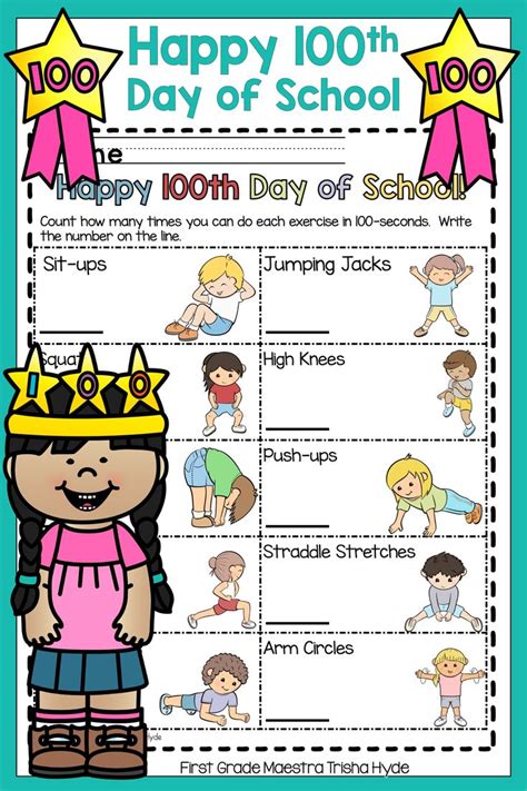 100th Day Worksheets For Kindergarten