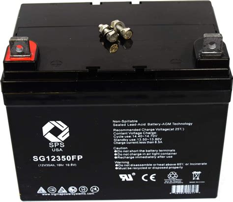 Sps Brand 12v 35ah Lawn And Garden Replacement Battery For