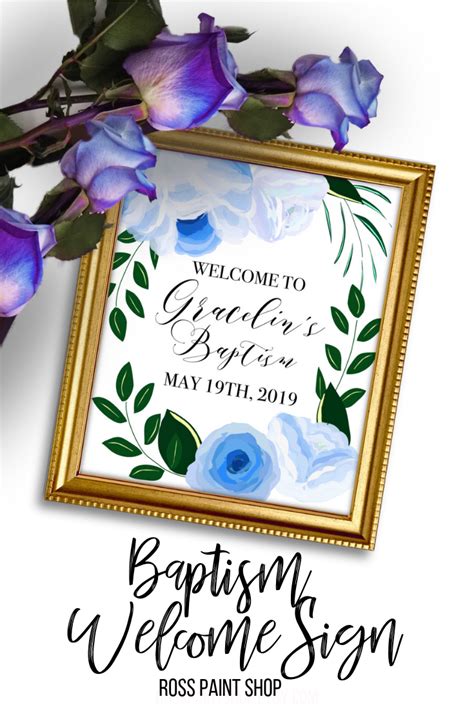 Custom Baptism Welcome Sign Welcome To Baptism Sign First Etsy