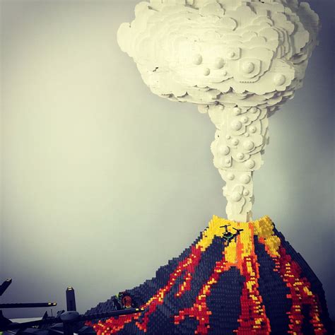 Witness The Spectacle Of A Lego Volcano Eruption