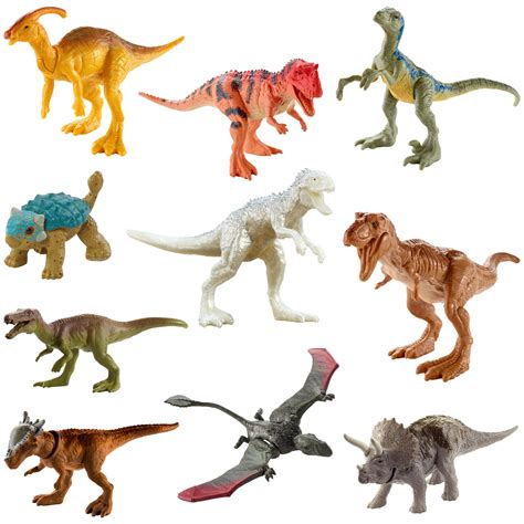 Buy Jurassic World Camp Cretaceous Multipack With 10 Mini Dinosaur Action Figures Realistic