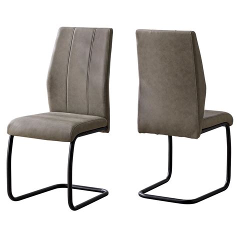 By coaster furniture (no review) item number : Unbranded Taupe Dining Chair (2-Piece)-HD1114 - The Home Depot