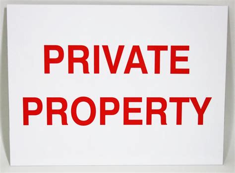 Private Property Sign Agridirectie