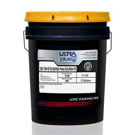 Buy Ultra1plus Sae 15w 40 Full Synthetic Heavy Duty Motor Oil Api Ck 4