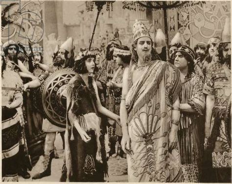 Constance Talmadge Alfred Paget On Set Of Ancient Babylonian Story As
