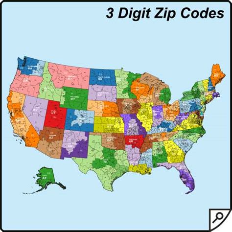 3 Digit Zip Code Map Maping Resources