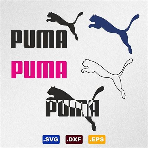 Puma Logo Svg Dxf Eps Vector Files For Silhouette Cricut Digital