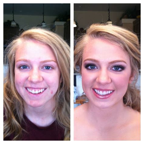 Prom Makeup Before And After Makeup Before And Afters Pinterest
