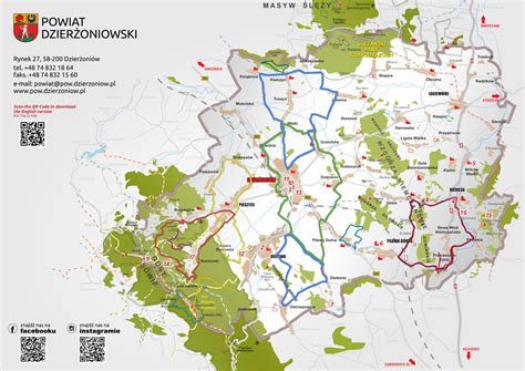 Mapa Atrakcji Turystycznych Powiat Dzier Oniowski